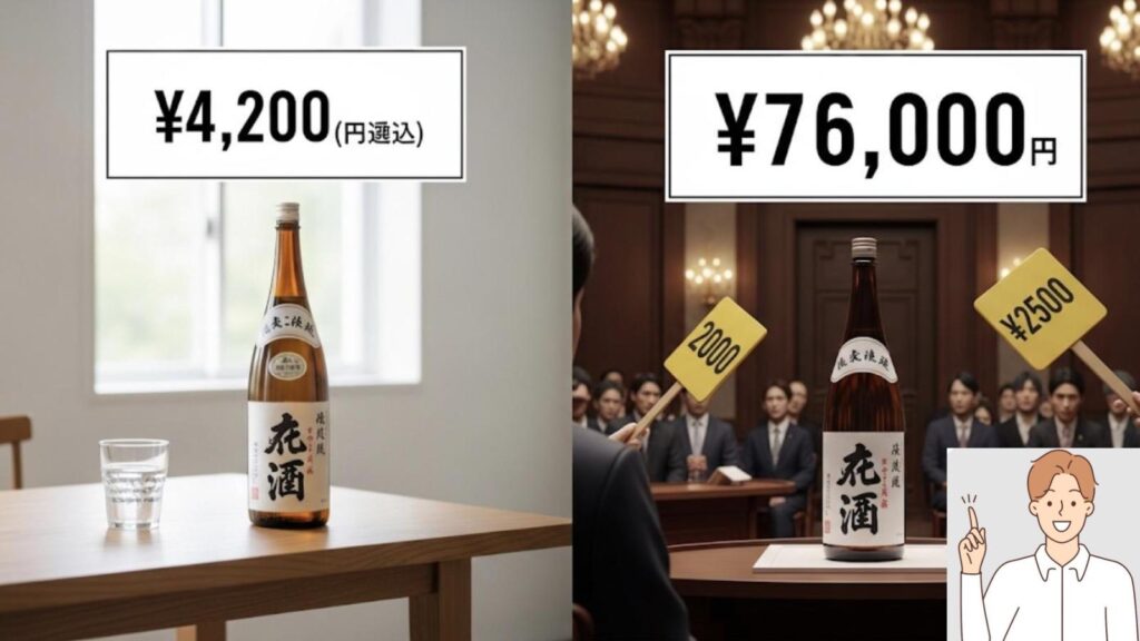 本来の定価と現在の市場価格